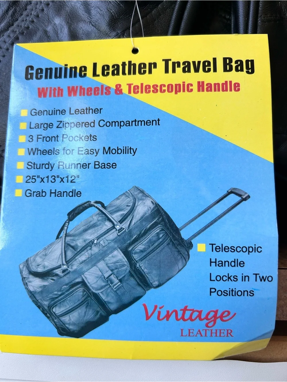 NWT Victory Sportswear Inc. Travel Bag with Telescopic Handle and Wheels